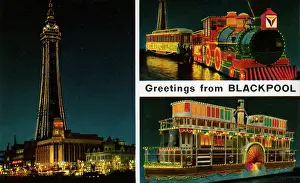 Jan24: Greetings from Blackpool postcard