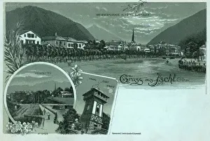 Watchtower: Greetings card from Bad Ischl, Austria