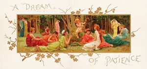 Preraphaelite: Greetings card design, A Dream of Patience