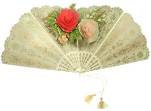 Greetings card in the form of a fan