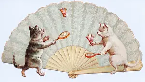 Feathery: Greetings card in the form of a fan