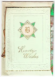 David Pearson: Greetings card with initial B and star