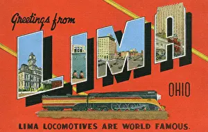 Lima: Greetings card from Lima, Ohio, USA