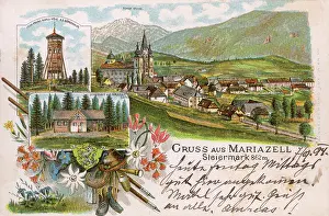 Styria: Greetings card from Mariazell, Styria, Austria