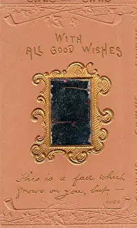 Embossing: Greetings card with mirror