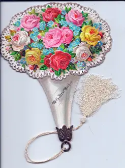 Forgetmenot: Greetings card in the shape of a bouquet