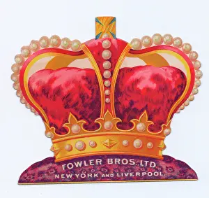 Encrusted: Greetings card in the shape of a crown
