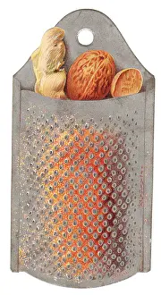 Grating: Greetings card in the shape of a food grater