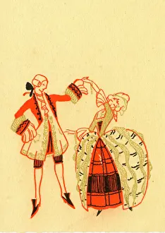 Invitation: Greetings card - Stylish couple dancing