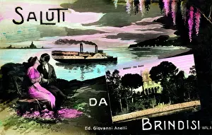 Brindisi: Greetings Postcard - Brindisi, Adriatic Coast, Italy