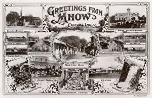 Mhow: Greetings postcard, Mhow, Madhya Pradesh, India