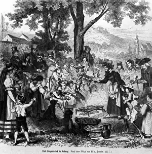 Coburg: Gregorius festival in Coburg, around 1850