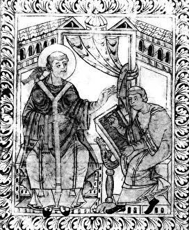 Dictating: Gregory I (Anicius Gregorius), circa 540 - 12.3.604