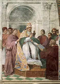1511: Gregory IX Approves the Decretals, by Raphael
