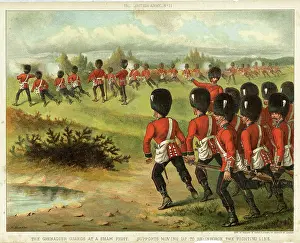 Manoeuvres: Grenadier Guards at a sham fight