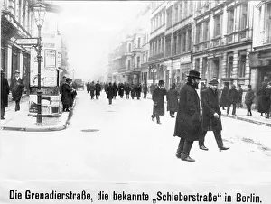Scheunenviertel: The Grenadier Strasse in the Scheunenviertel district, 1920
