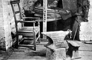 Gretna: Gretna Green, Old Blacksmith's Shop interior c1955