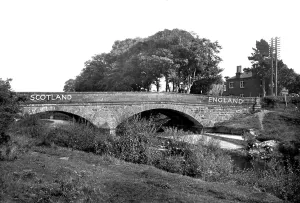 Gretna: Gretna Green, Sark Bridge c1955