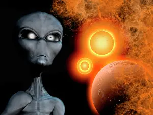 Aliens: A Grey Alien from the Zeta Reticuli binary star system