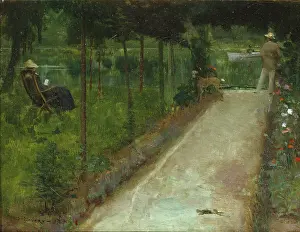Lavery: A Grey Summer's Day, Grus ' by the river