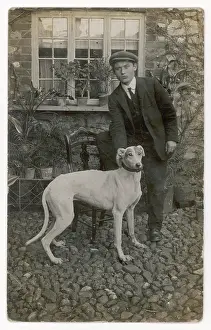 GREYHOUND AND OWNER