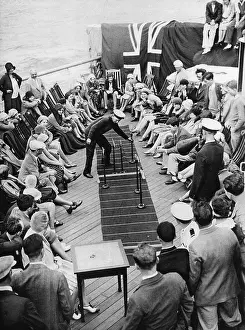 Berengaria: Greyhound racing on board the Berengaria