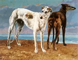 Comte: The Greyhounds of the Comte de Choiseul, by Courbet