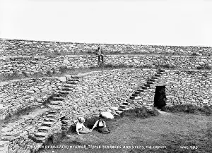 Triple: Grianan of Aileach, Interior, Triple Terraces and Steps, N.E