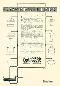 Grice: Grice, Grice & Son Copper Pipes Advertisement