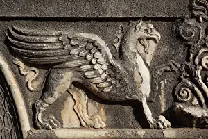 Oracular: Griffin relief, Didyma, Aydin, Turkey