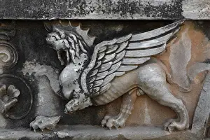 Oracular: Griffin relief, Didyma, Aydin, Turkey