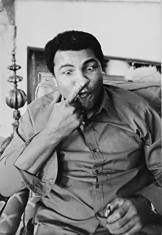 Marcellus: Grimace of American boxer Muhammad Ali (Cassius