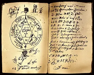 Magic Circle: Grimoire with hexagram