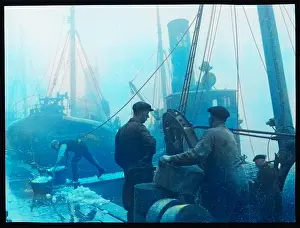 Upcolourisedpic: GRIMSBY FISHERMEN