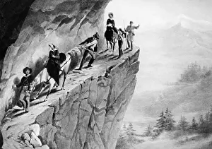 Hiker: The Grimsel Pass, approx. 1825