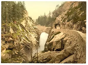 Grimselstrasse: Grimselstrasse, Handegg Falls, I, Bernese Oberland, Switzerl