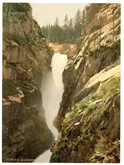 Grimselstrasse: Grimselstrasse, Handegg Falls, II, Bernese Oberland, Switzer