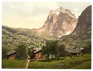 Grindelwald: Grindelwald, general view, Bernese Oberland, Switzerland