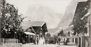 Grindelwald: Grindelwald, Wetterhorn, mountains, Alps, Switzerland