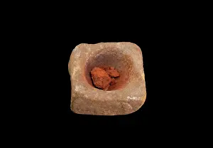Ochre: Grinding pot, Stromness Museum, Stromness, Mainland, Orkney