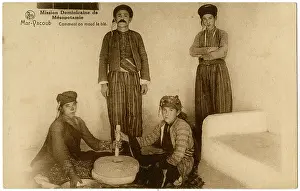 Grind: Grinding wheat - Deir Mar Yaqoub Monastery, Qara, Syria