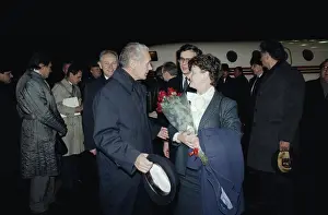 Haarlem: Gro Harlem Brundtland visiting USSR