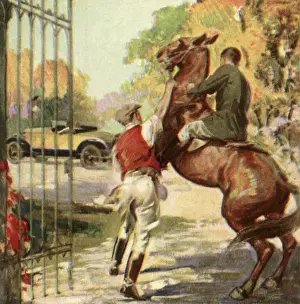 Exits: Groom Calms Horse