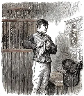 Stirrup: GROOM IN STABLE