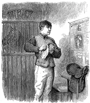 Stirrup: GROOM IN STABLE