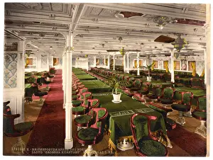 Grosser: Grosser Kurfurst, dining room, first class, North German Llo