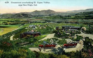 Cajon: Grossmont overlooking El Cajon Valley, near San Diego