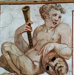 Giallo: Detail of the grotesque decoration