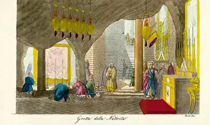 Moderno: The Grotto of the Nativity, Bethlehem, 1800s