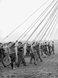 Acceptance: Ground crew of the LZ 129 Hindenburg, 1936
